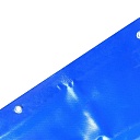 Тент ПВХ Промышленник 550 г/м2, 6х10 м с люверсами ч/з 0,5 м, синий фото 2