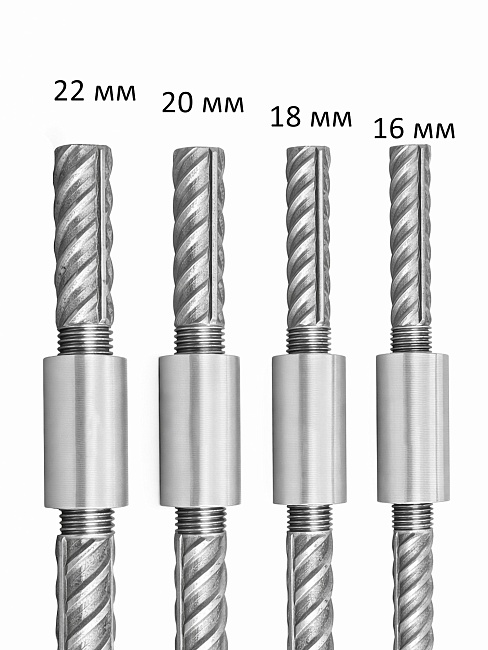Муфта с цилиндрической резьбой для стыковки арматуры 28 мм фото 3