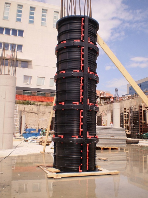 Пластиковая опалубка колонн GEOTUB Geoplast колонна круглая 3,0 м, диаметр 300 мм фото 7